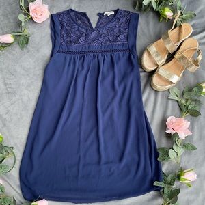 Navy blue speechless dress